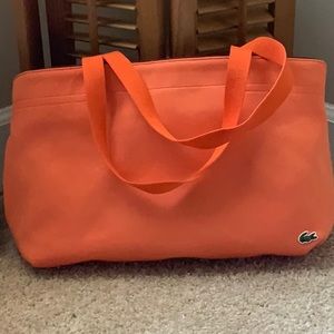 VTG Orange Lacoste Tote GUC